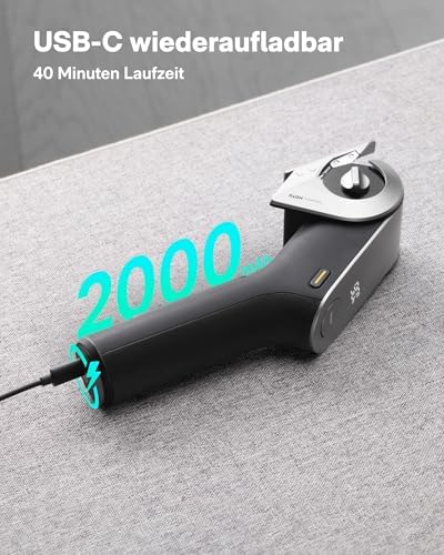 HOTO EdgeFlow Electric Cardboard Cutter, 3PC Self-Sharpening Durable Titanium Blades, Smart Display Cordless Electric Scissors, Boost Mode & Tool-Free Blade Swap, for Cardboard, Fabric, Carpet, DIY