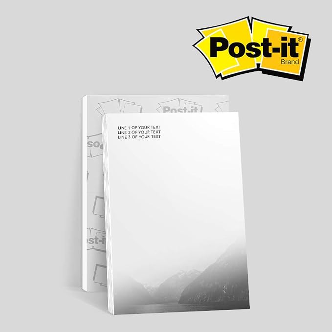 Faded Mountain Vertical - Post-it Notes - 6 Pads of 50 Sheets - Printed in the USA