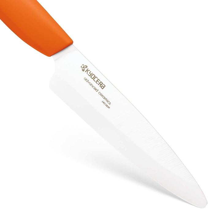 KYOCERA Revolution 4.5" Ceramic Utility Knife – Ultra-Sharp Japanese Blade | KYOCERA Revolution 4.5-Inch Utility Knife: Ultra-Sharp Japanese Zirconia Blade for Precise Cutting of Fruits and Vegetables