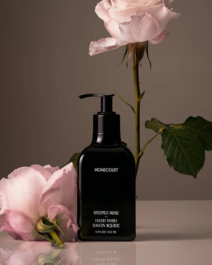 Homecourt by Courteney Cox Hand Wash, Steeped Rose, 12 fl oz | Gently Cleanses & Hydrates, Removes Dirt & Debris Without Irritating Skin, Clean Formula