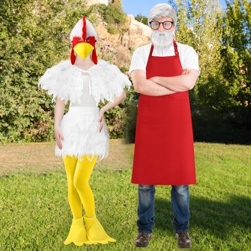 Liitrsh 10 Pcs Chicken Couple Costume for Adults