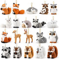Skylety 20 Pcs Woodland Animal Plush Hanging Ornaments, Xmas Woodland