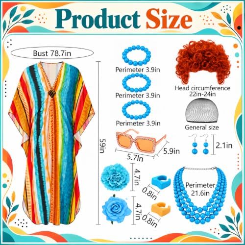 13 Pcs Halloween Landlady Costume Set for Women, Landlady Cosplay Outfits