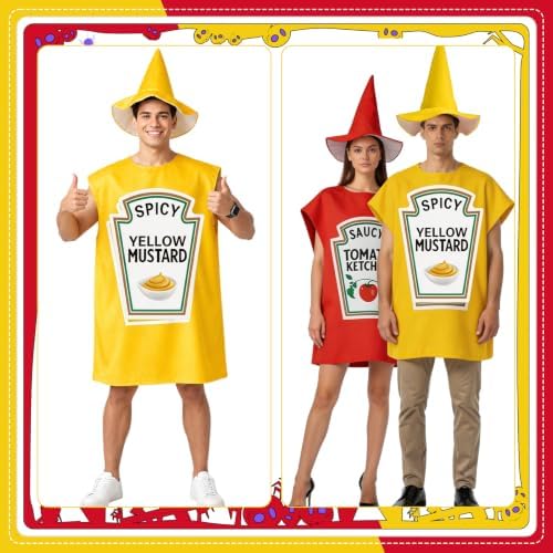 Halloween Group Couple Costume Hot Dog Ketchup Mustard Halloween Costumes