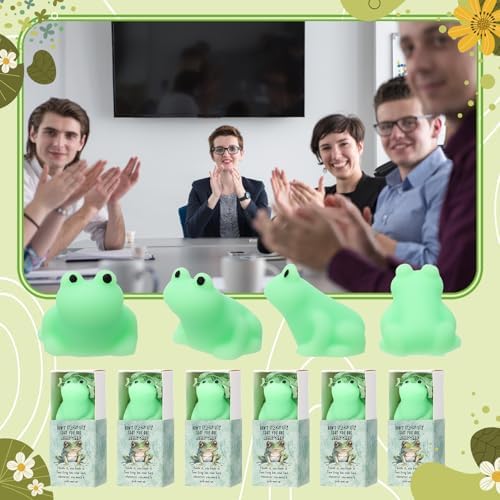 24 Sets Positive Gift Frog Toy with Support Box You are Awesome Party Favor