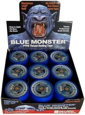 Blue Monster Teflon Tape - 1" x1,429 (Case of 27 Rolls)