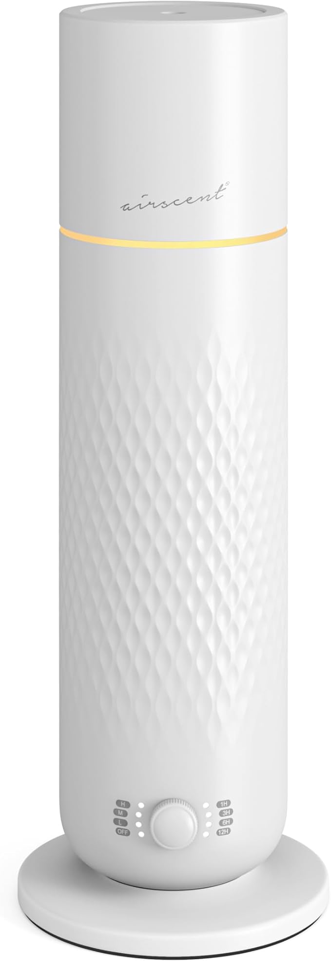 The AirScent Waterless Diffuser - Cold Air Scent Diffuser Oil Machine | for Homes, Offices, Hotels and Spas - Aromatherapy Diffuser for Aesthetic Scenting - White - 4.05 Oz - Fragrance Not Included