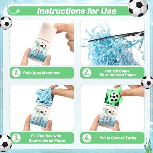 50 Sets Positive Soccer Gifts with Support Boxes