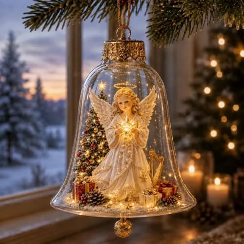 Glowing Christmas Story Ornament, 2026 New Mini Holiday Scene 3.94In