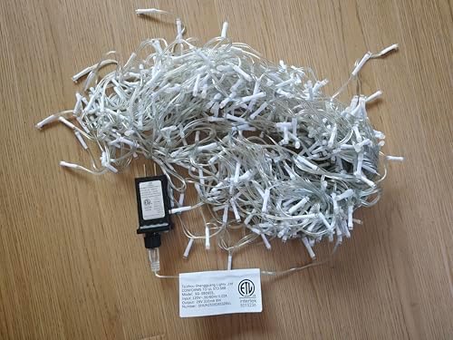 196 FT 500 LED String Lights Outdoor Indoor, Christams String Lights Waterproof 8 Modes & Timer, Fairy Lights Plug in for Bedroom, Weeding, Patio, Party, Christmas Decor (Blue+Cool White)