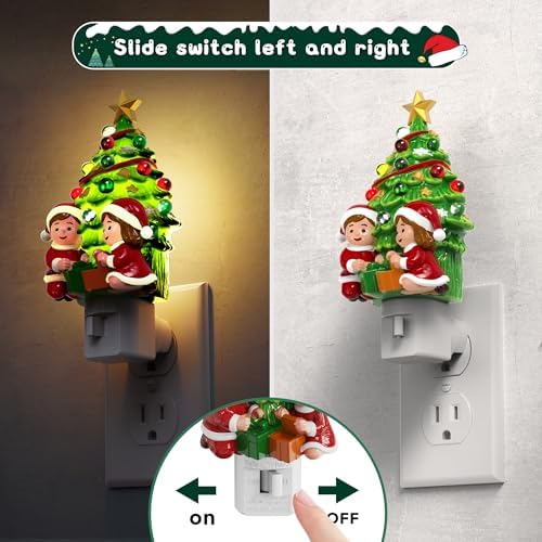 L LOHAS Christmas Tree & Snowman Night Light