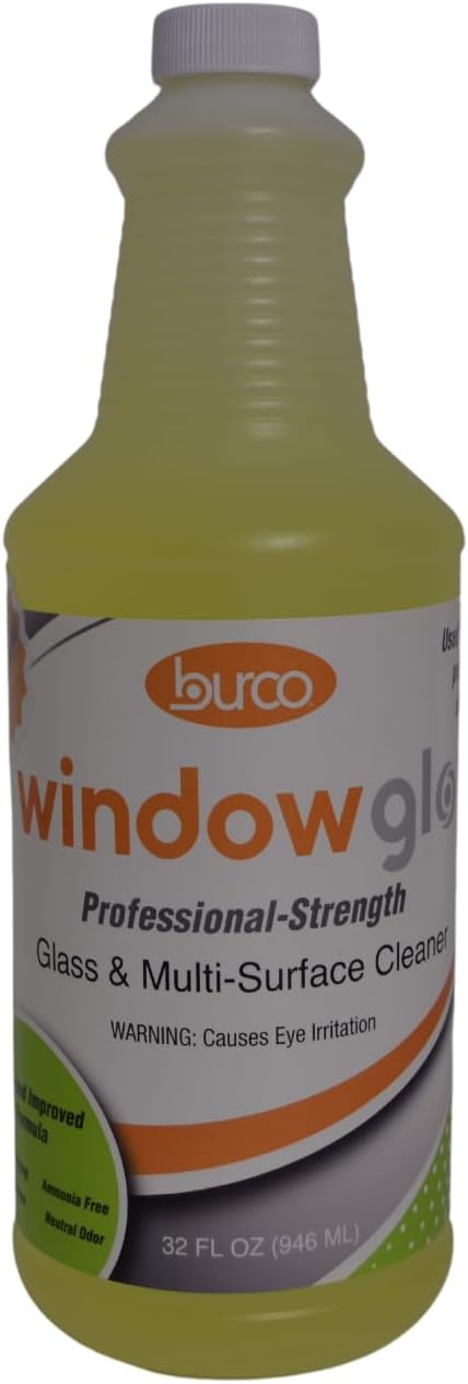 Burco Window Glo Glass and Multi-Purpose Cleaner (32oz 12 Pack)