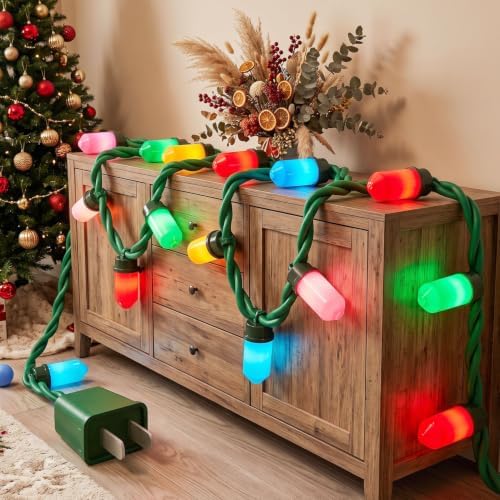 Christmas Decorations - 17Ft Christmas Giant Plug String Lights