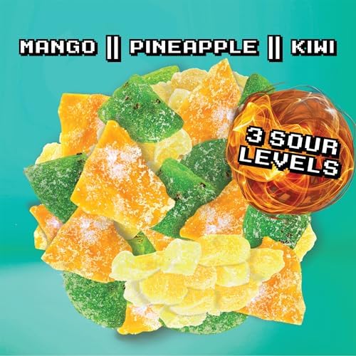Final Boss Sour Fruit Candy, Tropical Sampler, All Levels, 18 Pack