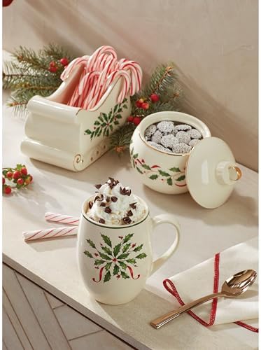 Lenox Holiday Christmas Ornament Candy Jar