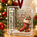Crystal Christmas Cash Gift Holder Ornament Clear Acrylic Money Decor，A2