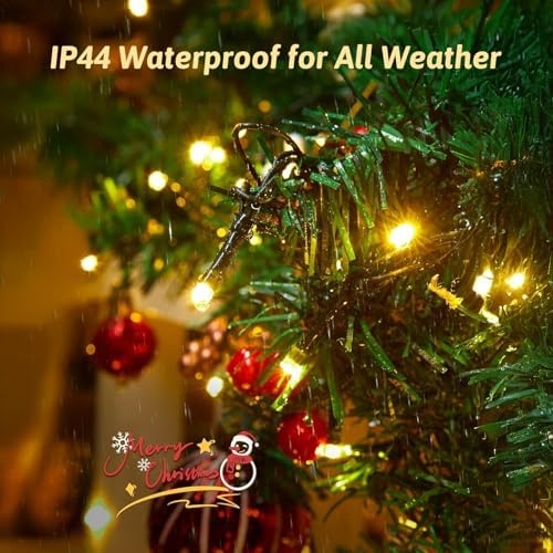 328FT Warm White Christmas Lights, 1000 LED Outdoor Xmas String Lights