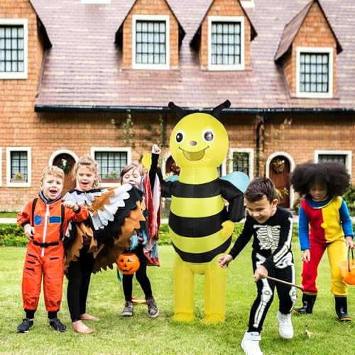 NISUNS Bee Costume Inflatable Costume for Adult & Kids Funny Halloween Costumes Blow up Cosplay