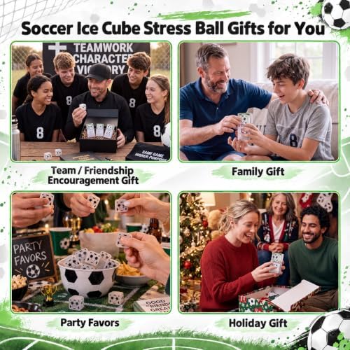 24 Sets Soccer Gifts Cool Soccer Party Favors with Support Boxes