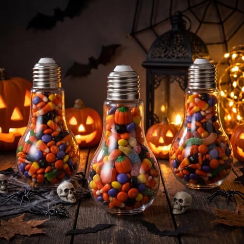 Tessco for you 36 Pcs 3.4 Oz/ 100 ml Plastic Light Bulb Jars