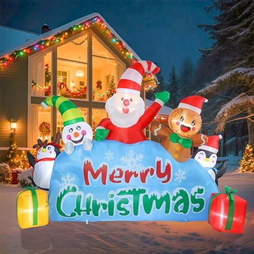 WONDER GARDEN 8.53 FT Christmas Inflatable Outdoor Holiday Celebrate Decor