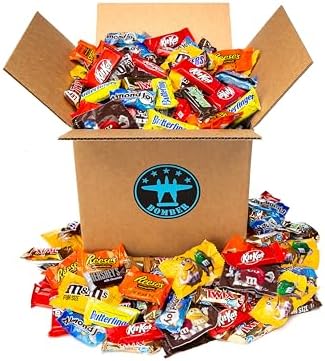 Bomber 8 lb Halloween Candy Bulk Box - Fun Size Candies Individually Wrapped Treats & Snacks, Bulk Candy Mix for Trick-or-Treat, Gifts for Adults & Kids (Assorted)