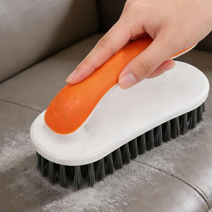 Household Shoe Brush Multi Purpose Cleaning Home Soft Bristled(Orange)