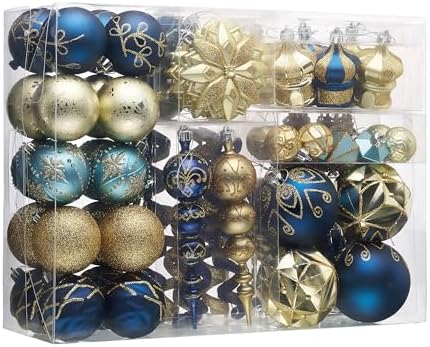 Valery Madelyn 108ct Christmas Ornaments Tree Decorations Set