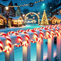 Christmas Candy Cane Lights Outdoor, 66ft White & Red Christmas rope Lights