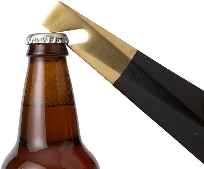 RBT Stainless Steel Bottle Opener (Black/Brass)