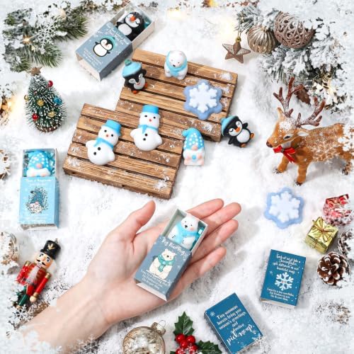 10 Sets Winter Break Gifts Penguin Holiday Party Favors with Boxes