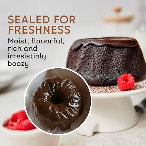 TORTUGA Caribbean Chocolate Rum Cake - 32 oz Rum Cake - The Perfect Premium Gourmet Gift for Gift Baskets, Parties, Holidays, and Birthdays - Great Cakes for Delivery