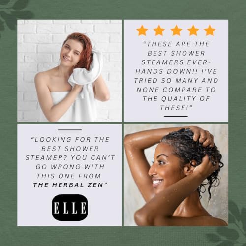 The Herbal Zen Shower Steamers Aromatherapy Pure Essential Oils - 8 Pack