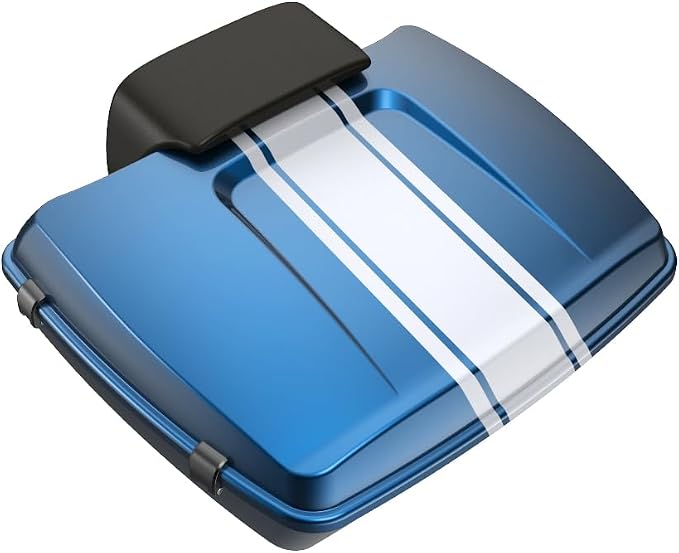 Advanblack Harley Fast Johnnie Road Glide Tour Trunk Pack Fast Johnnie Chopped Tour Trunk Pack Backrest Pad for '97-'25 Harley Touring Road King Street Glide Electra Glide CVO models