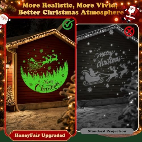 12-in-1 3D Nativity Christmas Projector Lights Outdoor Decor