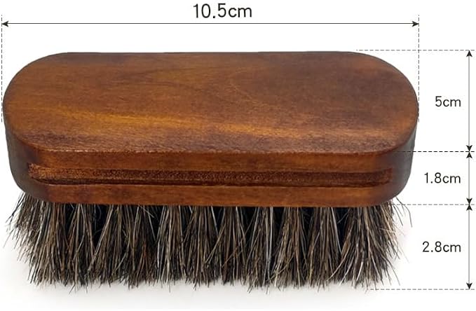 Small Horse Hair Brush M02 Brush Shoe Brush Cleaning Brush Shoe Polish Multi-Purpose Waxing and Polishing BrushG
