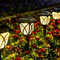 GIGALUMI 8 Pack Solar Lights Outdoor Waterproof, LED Solar Garden Lights