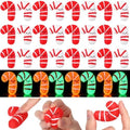 Thenshop 60 Pcs Xmas Red White Luminous Candy Cane Relief Favors 2 Colors