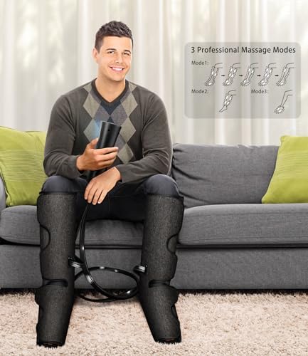 UMARMUNG Christmas Air Compression Leg Massager with Heat Gifts for Women, Men, Mom, Dad, Wife, Husband, Her, Him, Calf Foot Massage boots Gifts for Birthday, Mothers Day, Fathers Day, Valentine's Day