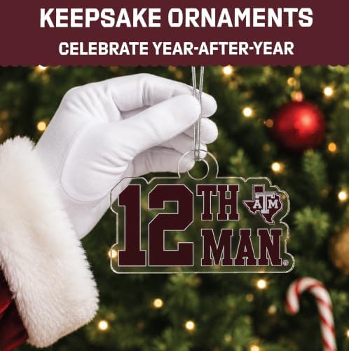 Texas A&M Aggies 12-Day Christmas Ornament Advent Calendar Football Gift
