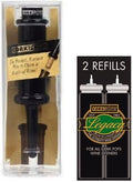 Cork Pops Original Wine Bottle Opener, 6.5 Inch – Made in USA, Effortless Push-Button Cork Removal, Includes Cartridge (Opens Up to 60 Bottles) (Black, 3 Cartridges)