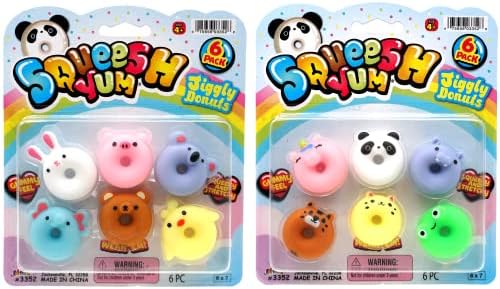 JA-RU Squeesh Yum - Mini Squishy Donut Toy 3352-6s