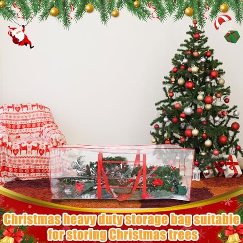 Sadnyy 2 Pcs Christmas Tree Storage Bag Waterproof Plastic Handles