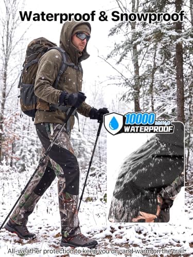 FREE SOLDIER Men's Fleece Lined Pants Softshell Snow Ski Pants