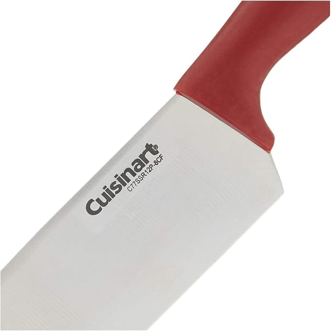 Cuisinart C77SSR-12P Color Pro Collection 12 Piece Knife Block Set, Red