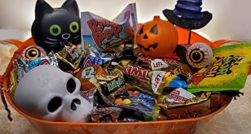 HALLOWEEN BOX (100) trick or treat, snacks, spooky, variety pack, Halloween box, boys, girls, college student, rubber duck, candy box