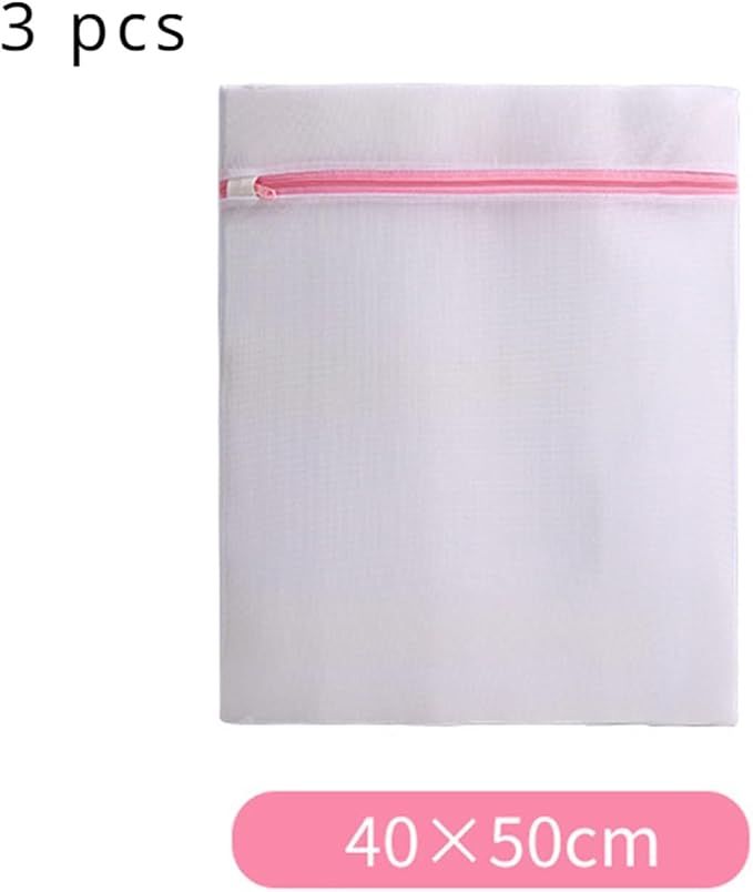 Zipped Laundry Bags Reusable Washing Machine Clothing Care Washing Mesh Net(1pcs b)