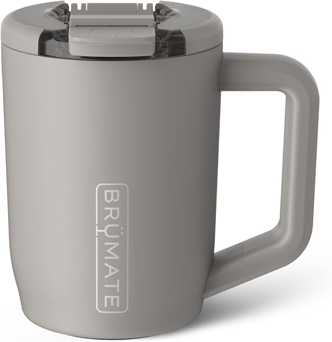 BrüMate Müv - 15oz 100% Leak Proof Insulated Coffee Mug with Handle & Lid - Stainless Steel Coffee Travel Mug - Double Walled Coffee Cup (Mocha)