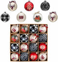 Valery Madelyn 16ct Christmas Ball Ornaments Tree Decorations Set 3.15 Inch