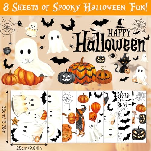 Halloween Window Clings Stickers Decor Fall Halloween Decorations Indoor